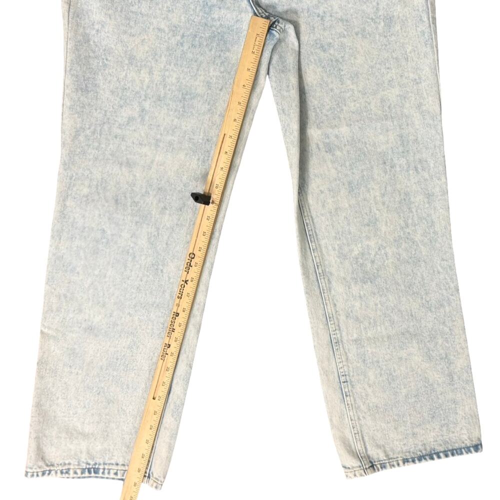 Never Fully Dressed Light Wash Blue Scallop Detail Straight Leg Jeans size 10 - Picture 7 of 13